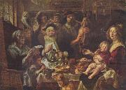 Jacob Jordaens, As the Old Sang, So the young Pipe. Jacob Jordaens